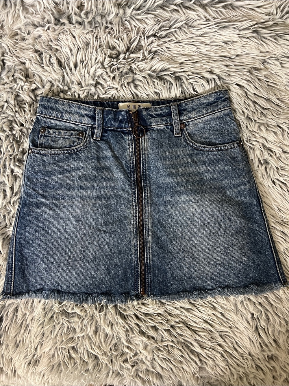 NWOT We The Free Denim Mini Skirt
